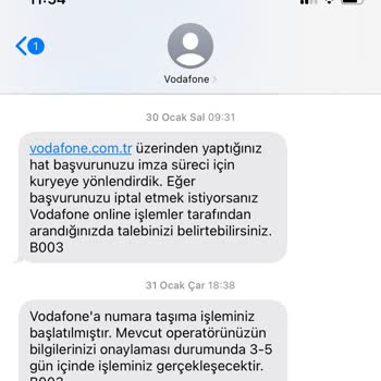Vodafone Numara Taşıma Ve Aktivasyon Sorunu