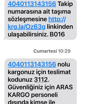 Aras Kargo Şelale Şubesinin Sorumsuzluğu