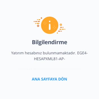 İş Bankası Yatırım Hesabı Bulunmamaktadır Hatası Veriyor