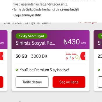 Vodafone Tarife Artışı Hakkında