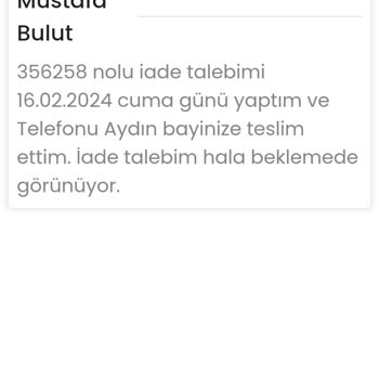 EasyCep Problemli Telefon İade Sorunu