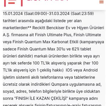 Finish Kendi Arasında Çekiliş Yapıyor.