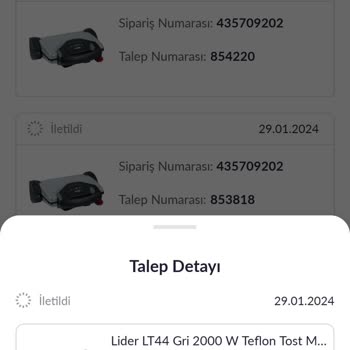 Pazarama Tost Makinesi Alımı