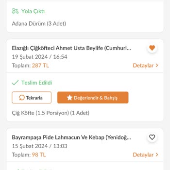 Trendyol GO Siparişi İptal Etmedi