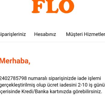 FLO Ayakkabı FLO Online Dan Sipariş Ettiğim Ayakkabı 20 Gün Sonra İptal Edildi.
