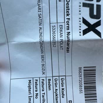 SPX Mağazası Ürün İade İşlemi.