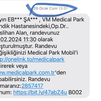 Medical Park Hastanesi Pendik'teki Hastanede Randevu Ertelenmesi Şikayeti