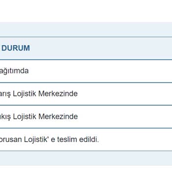 Borusan Lojistik Kargo Teslimat Edememe Ve Eksik-Yanlış Bilgilendirme