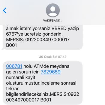 VakıfBank ATM Arızası Sonucu Yatırılmayan Para