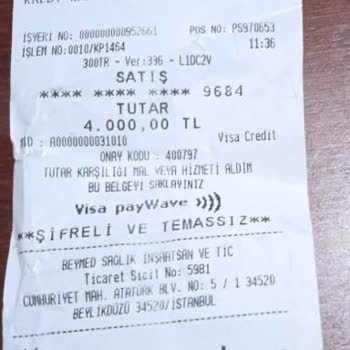 Birinci Göz Hastanesi Fatura Talebim Yerine Getirilmemektedir.