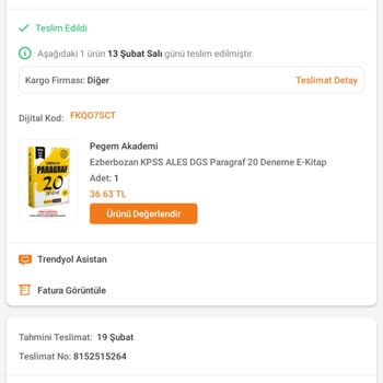 Trendyol Ve Pegem Akademi E Kitap Sorunu