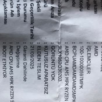 AMD 3 Ayda 2 Kere Teknik Servise Kargoladım