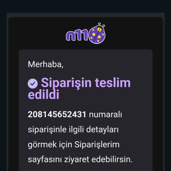 N11 Siparişim Teslim Edildi Dendi Fakat Edilmedi