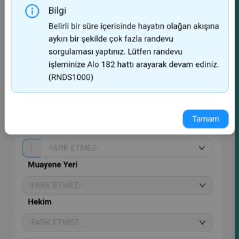 MHRS Randevu Sistemi Ve Sık Sorgulama Sorunu