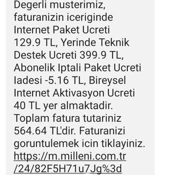 Millenicom Haksız İç Tesisat Tamir Ücreti