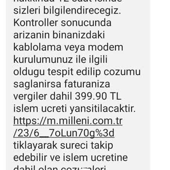 Millenicom Haksız İç Tesisat Tamir Ücreti