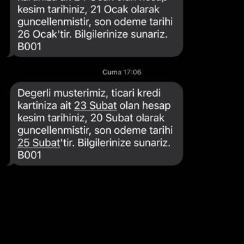 Garanti BBVA Hesap Kesim Tarihi Şikayeti