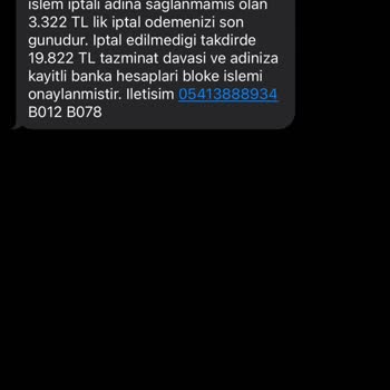 Vodafone Hukuk Bürosu Mesajı Şaşkınlığı