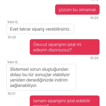 Yemek Sepeti Kampanya/İndirim Uygulanmaması