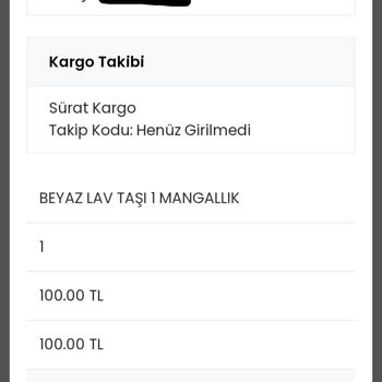 Gürsaç Mangal Mangal Siparişim Nerede?