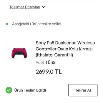 İdefix Ps5 Dualsense Yanlış Ürün Gönderiminde İlgilenmiyor