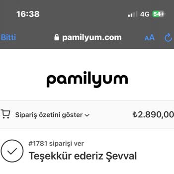 Pamilyum İlgisiz Müşteri Hizmetleri Ve Gelmeyen Kargo