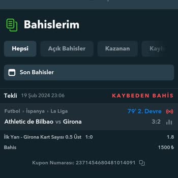 Betgaranti Kupon Kazancım Kayıp Gösterildi
