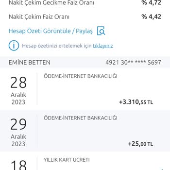 Yapı Kredi Yıllık Üyelik Aidatı