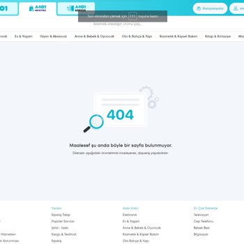 A101 Sitenizde Hala Göremiyorum