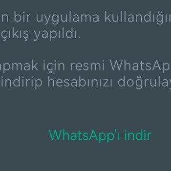 Huawei WhatsApp Giriş Sorunu