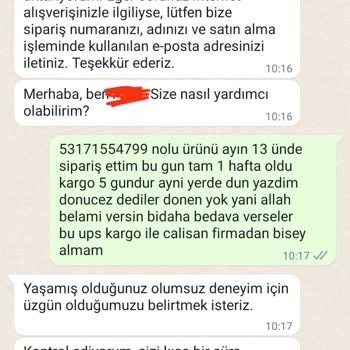 Zara Ve UPS Türkiye 8 Gündür Kargomu Getirmediler