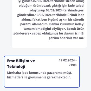 Pazarama Ücret İadesi Yapmadı