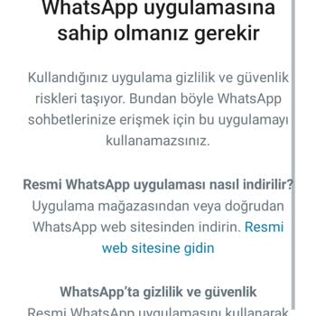 WhatsApp Resmi WhatsApp Sorunu