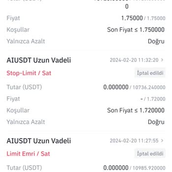 Binance Vadeli İşlemler Emirleri Çalışmadı Tüm Param Gitti