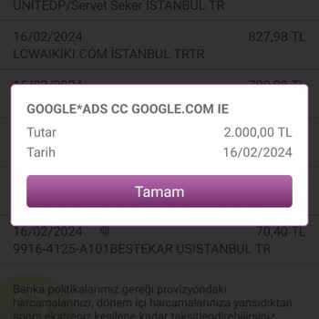 Google Ads Yasal Olmayan Para Çekimi