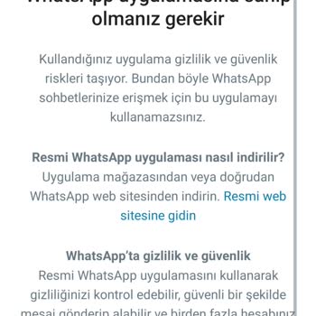 WhatsApp Hatası
