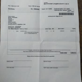 Media Markt Vergisiz Telefon Fatura Bulunamadı Hatası