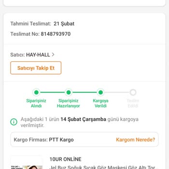 Trendyol Pakette Uyku Maskesi Yok