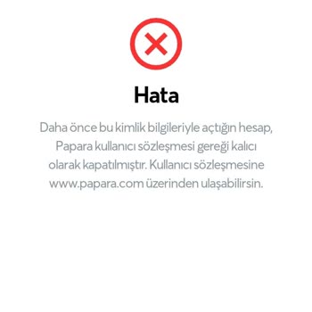 Papara Kartım Kapatıldı