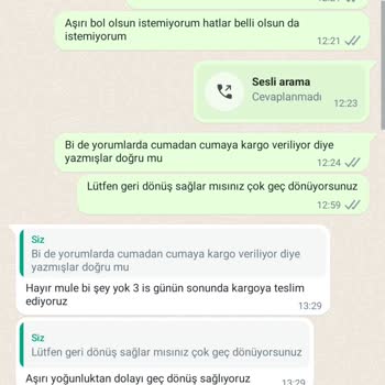 Ayşe Korkut Design Satın Alınan Ürünün Teslimatında Yaşanan Sorunlar