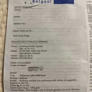 Korkmaz Mutfak Eşyaları Korkmaz Çaydanlık Bir Hafta Oldu Alalı Akıtıyor 2 Yıl Garantili Dendi