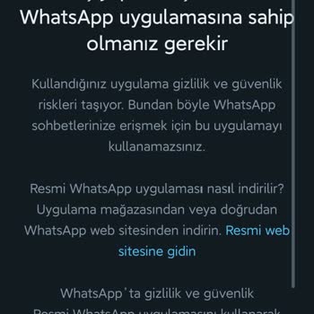 WhatsApp Sorunu Açılmıyor