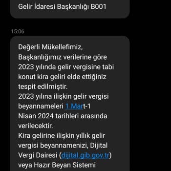 Evim Olmamasına Rağmen Kira Aldığıma Yönelik GİB Den Gelen Mesaj