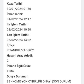 Axa Sigorta Bilirkişi Raporu Yüzünden Arabaya Başlanmıyor