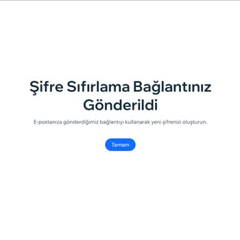 Wix.com Şifre Yenileme Bağlantısı Sorunu