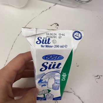 Su Katılmış Bozuk Tadı Olan BİM'in Dost Sütü