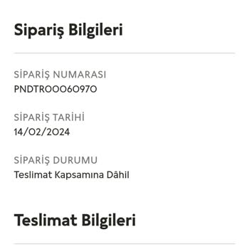 Pandora Mücevher Pandora Ürünü Teslim Edemedi