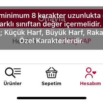 Rossmann Şifre Kabul Etmeme