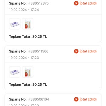 Migros Verilen Siparişin Haber Verilmeden İptali