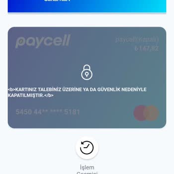 Paycell Hesabımda Ki Bakiye Gözükmüyor. Kartım